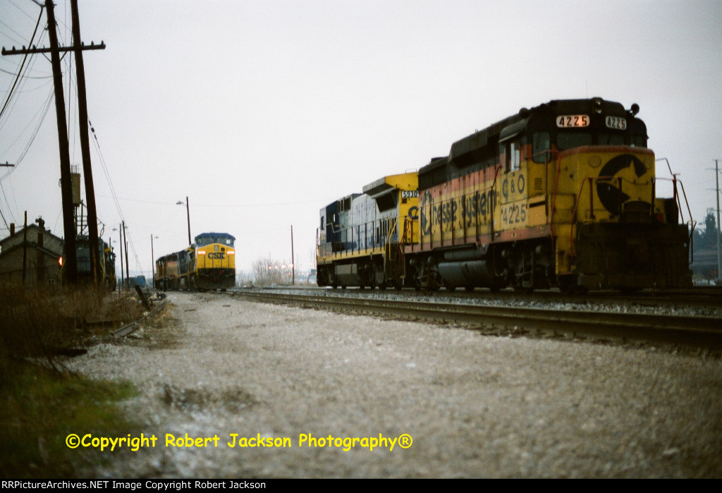Sequence shot #3 CSX Ex NYSW B40-8 IN 1992
